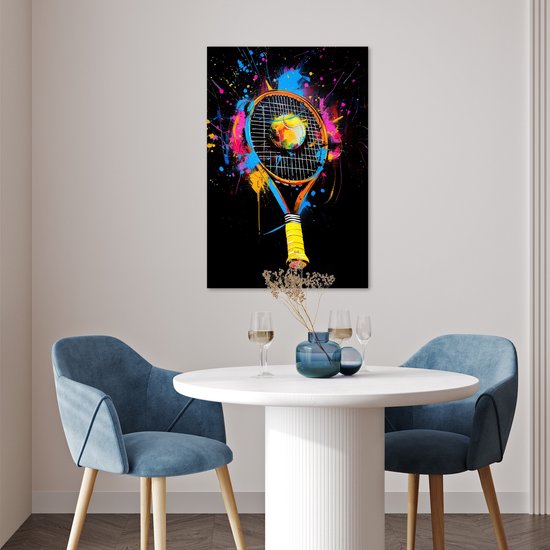 Poster 40x60 cm - Graffiti - Sport - Tennis - Fusée - Ballon - Posters - Décoration murale chambre ado - Décoration chambre ados - Accessoires chambre jeunesse ado