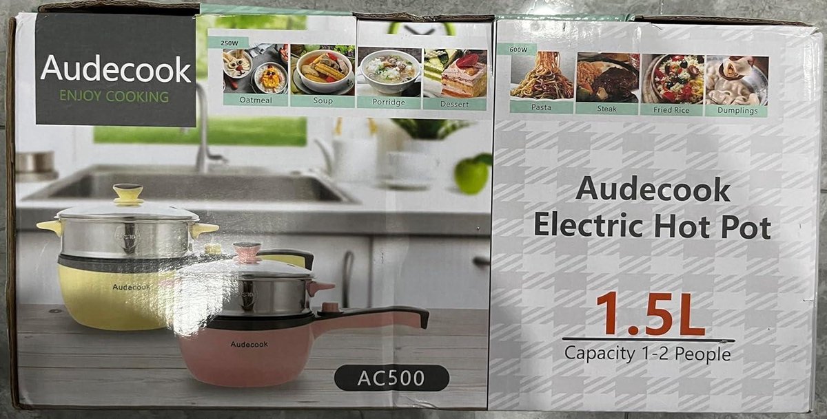 Mini Hot Pot 1.8L Ramen Cooker Multifunctioneel Kookgerei Kookpot Non Stick Draagbare Elektrische Pot Noedels Pot Voor Noedels Eieren