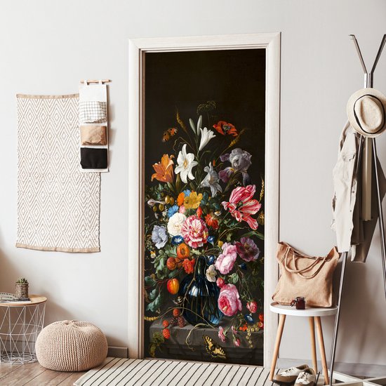 Autocollant de porte Vase avec fleurs - Jan Davidsz de Heem - Art - 80x205 cm - Poster de porte