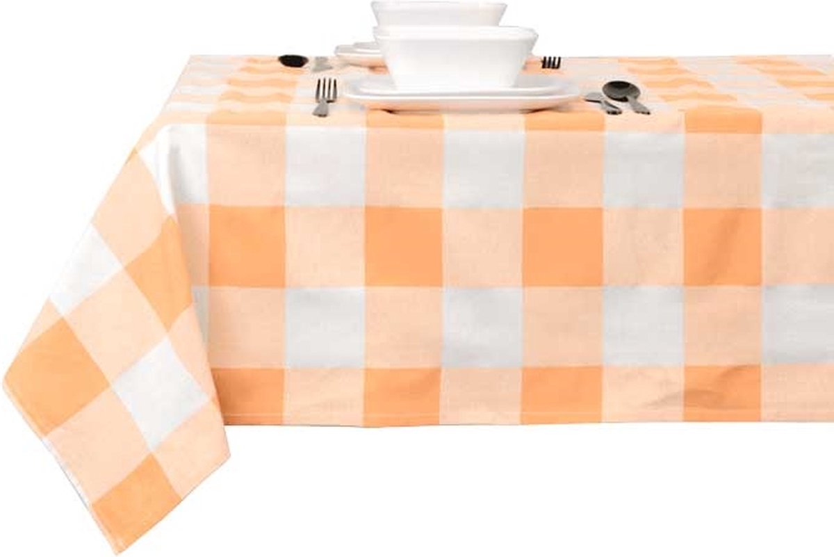 Unique Living - Tafelkleed Kristi Apricot -150x200cm