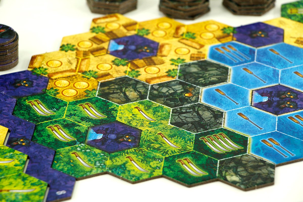 999 Games - De Zoektocht naar El Dorado - Helden & Demonen Uitbreiding 1 - Bordspel — afbeelding 9