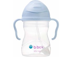 b.box Drinkfles met rietje - Baby Sippy Cup - Drink Vanuit Elke Hoek - Klapdeksel - Verzwaard Rietje - Lekvrij en Eenvoudige Grip - BPA-vrij - Vaatwasserbestendig - Vanaf 6+ Maanden - 240 ml
