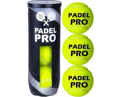 Padel ballen - Set van 3 - 200g per set - Tennisballen - Padel artikelen - Ballen voor bij Padelracket - Padellen - Padel accessiores