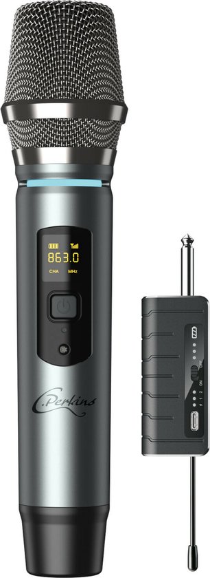 Feegow 510-590MHz UHF Draadloze Microfoon Zender Ontvanger - Voor Dynamische Microfoons & Gitaren