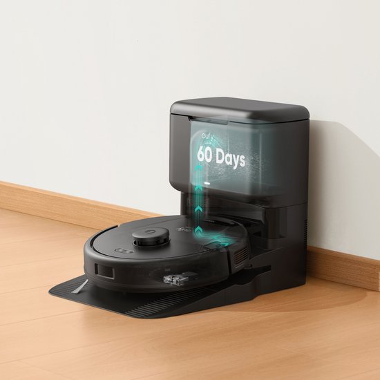 eufy Clean L60 Robotstofzuiger met Zelflegende Station - Robot Vacuum Cleaner - 5000Pa Zuigkracht - IPath Laser Navigatie