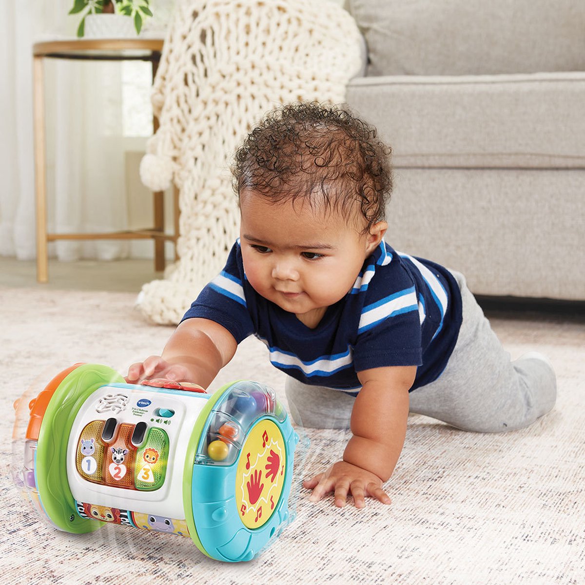 VTech Baby 3-in-1 Kruiprol - Educatief Speelgoed - Activiteitenroller met Lichts- en Geluidseffecten - Baby Speelgoed — afbeelding 21