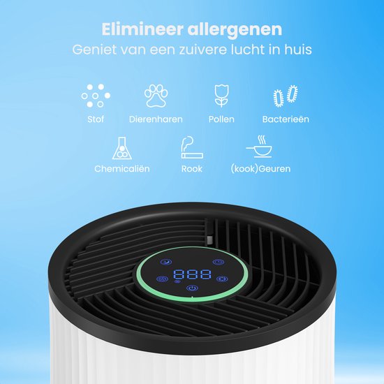 Zenvo HEPA 13 Luchtfilter Pre Silver Filter voor Zenvo Luchtreiniger XL – Air Purifier – Clean Air - Top & Toppie