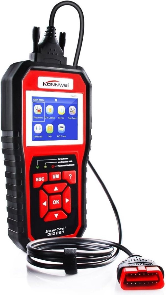 Konnwei KW850 Multifunctioneel OBD2 + EOBD Scanner – Nederlands thumbnail 2