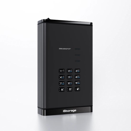 iStorage diskAshur DT3 HDD - externe harde schijf - 12TB - USB - 256-bit - Zwart van Merkloos — afbeelding 5