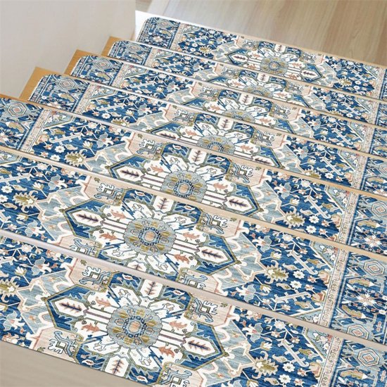 XIEMINLE Tapijt, traptapijten, antislip trapbescherming, zelfklevende traptreden, perfect voor huisdieren, kinderen en ouderen, traploper, tapijt, verwijderbare trapkussens, trapmatten (80 x 20 cm, 1