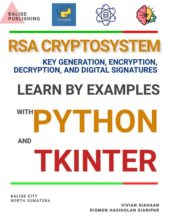 RSA CRYPTOSYSTEM KEY GENERATION, ENCRYPTION, DECRYPTION, AND DIGITAL SIGNATURES: LEARN BY EXAMPLES WITH PYTHON AND TKINTER