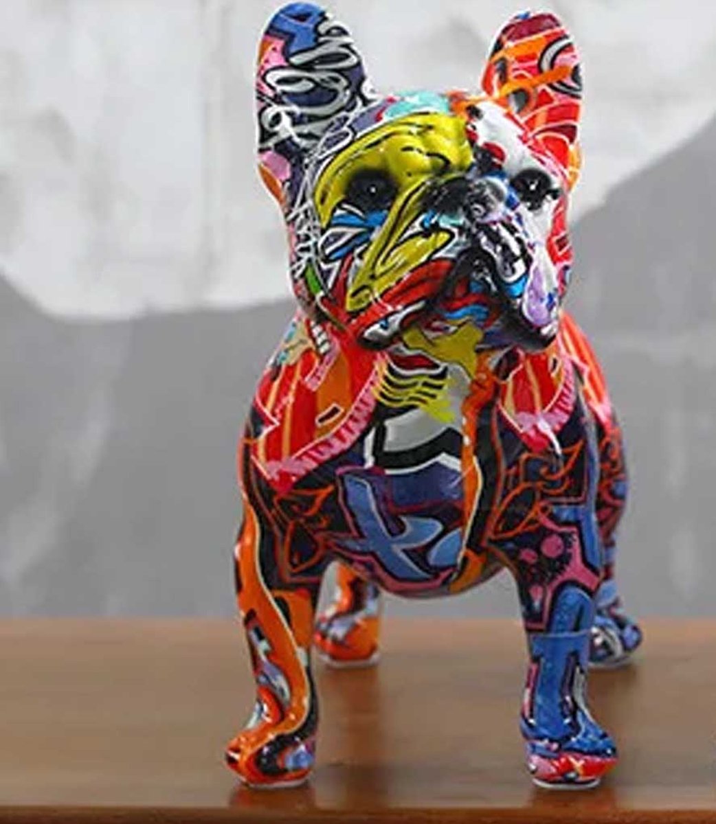 Barcino Designs – Figurina Bulldog Carnevale 11 Cm – Decorazione In Ceramica E Resina Con Tecnica Mosaico Trencadís, Stile Gaudí – Collezione Carnival, Ideale Per Home Decor