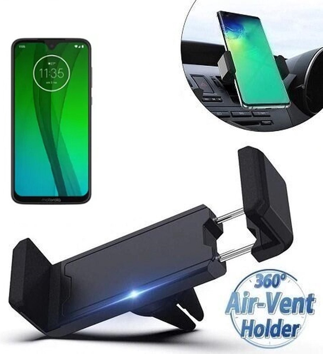 Motorola Moto G7 Autohouder Ventilatierooster
