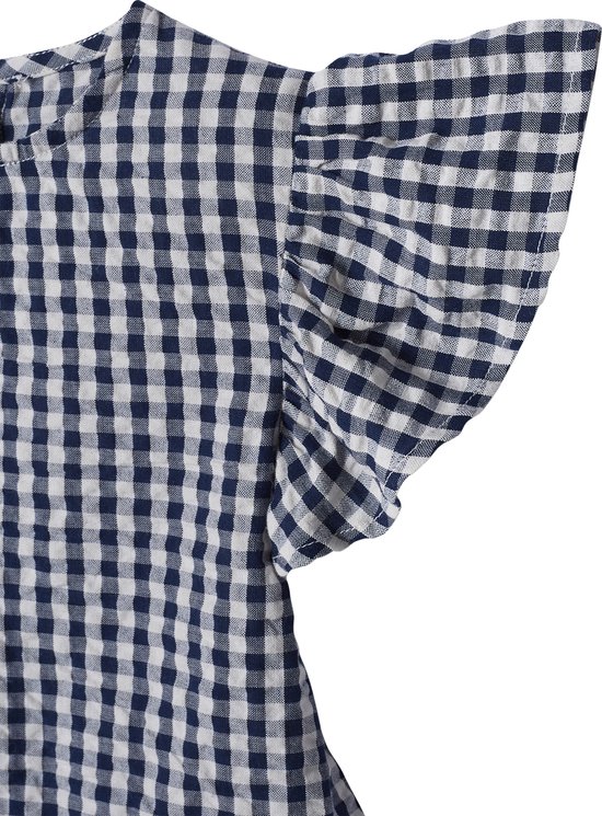 Vertbaudet Blouse volantée à carreaux vichy fille