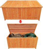 MKSS® Tuinkast Hout - Tuinkist - Tuinkasten voor Buiten - Tuinberging - Opbergbox - 130x55x60cm