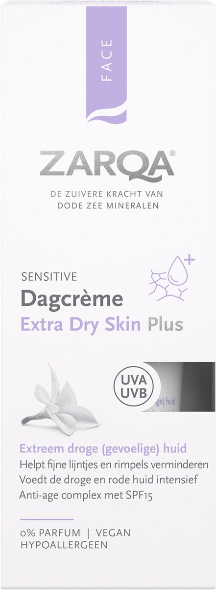 Zarqa Dagcrème Extra Dry Skin Plus SPF15 Sensitive 50ml