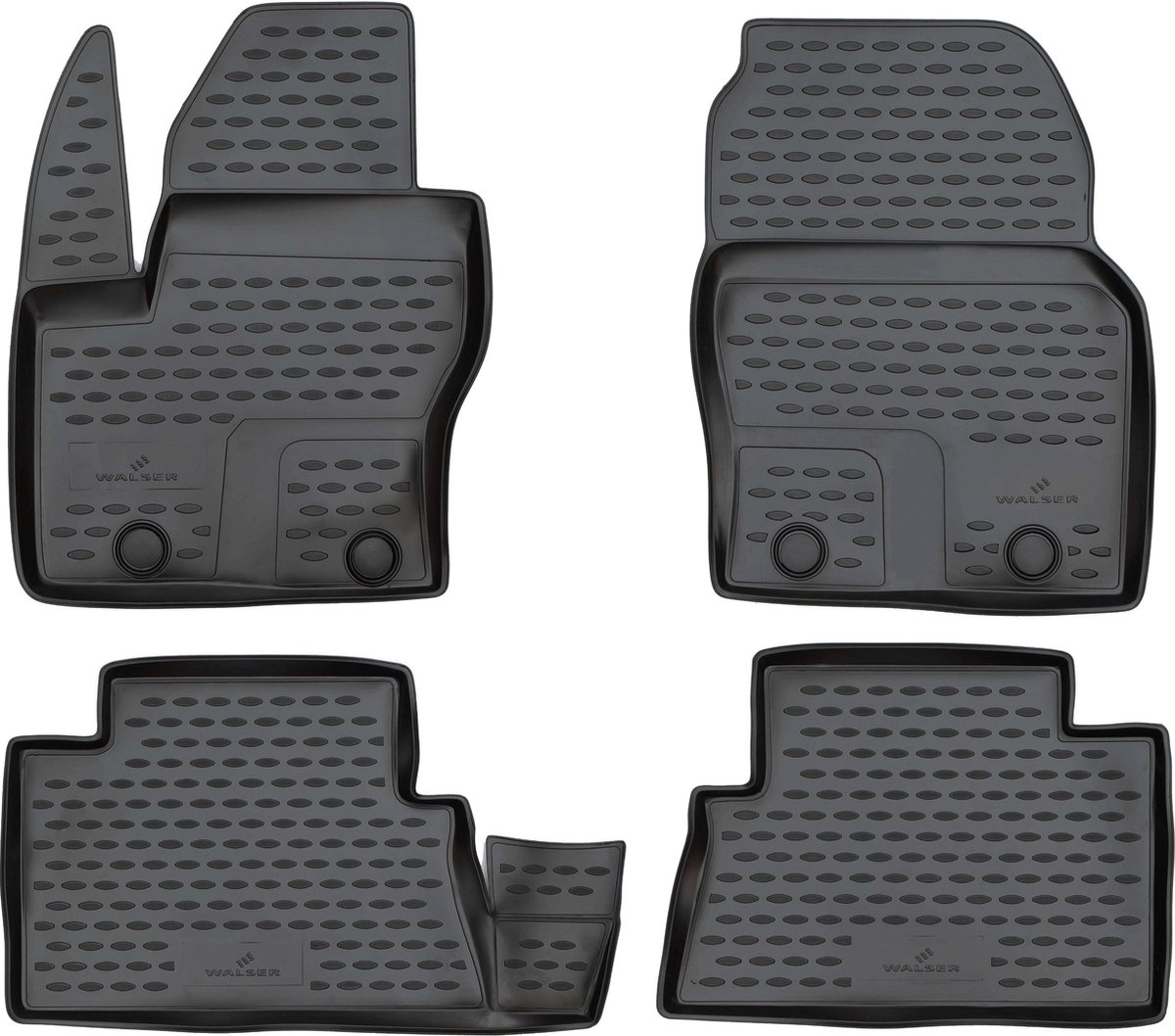 Walser Rubberen Voetmatten XTR geschikt voor Ford C-Max II (DXA - CEU - CB7) 04/2010-Facelift 2013