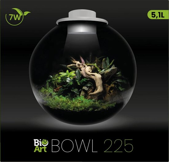 BIOART Bowl 225 Wit 5,1L met dimbare LED 225x220mm