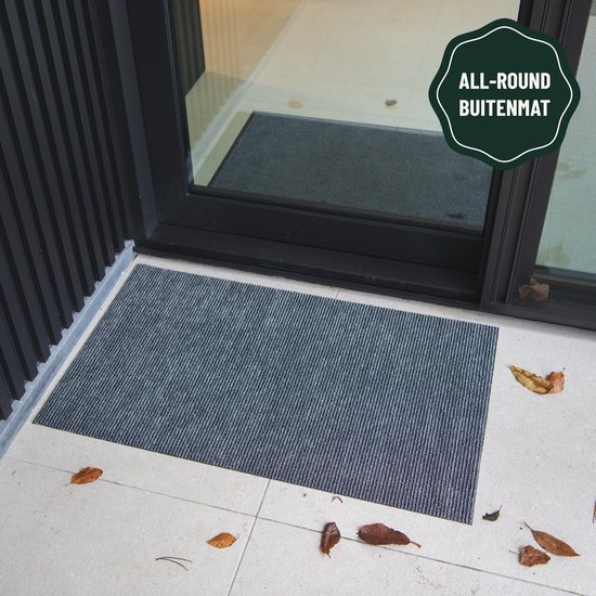 Runner - deurmat antislip Gin 2057 outdoor, indoor Liverpool antraciet 120 cm antraciet 120x210 cm