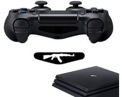 Gadgetpoint - Controller Stickers voor PS4, PlayStation 4 - Performance Gaming Skin - Bescherming Accessoires - Wapen