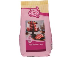 foto van FunCakes Mix voor Red Velvet Cake - 500g - Bakmix