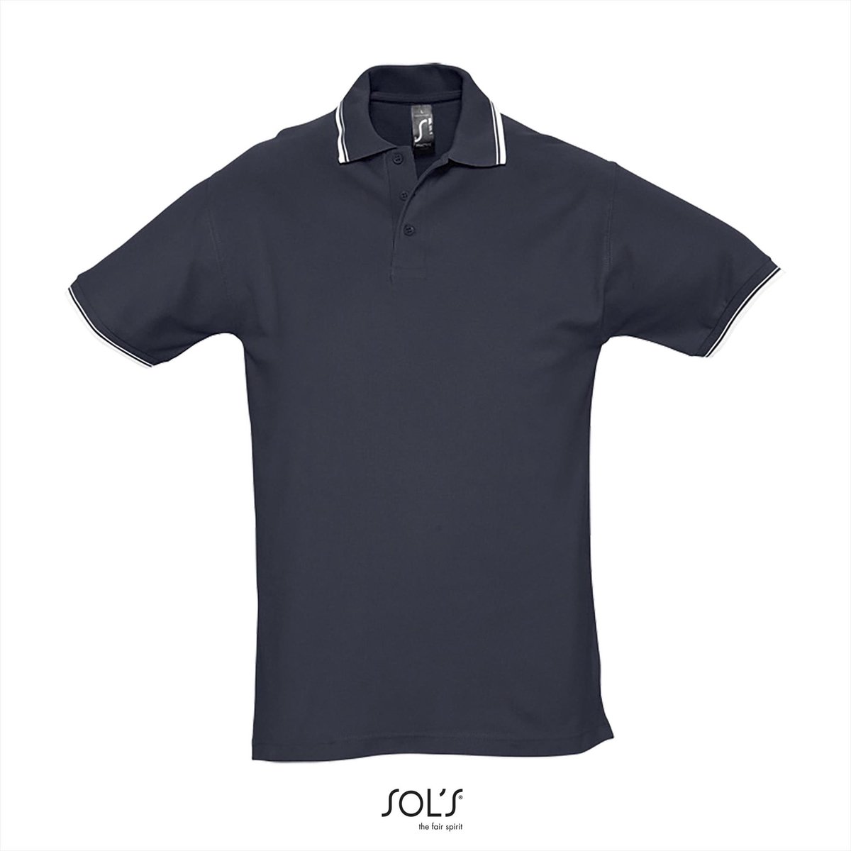 SOL'S Contrast-Polo Practice L585 - Navy/White - S