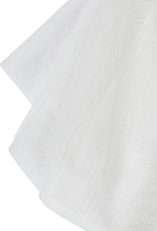 Vertbaudet Robe de cérémonie à volants fille en satin de coton et tulle
