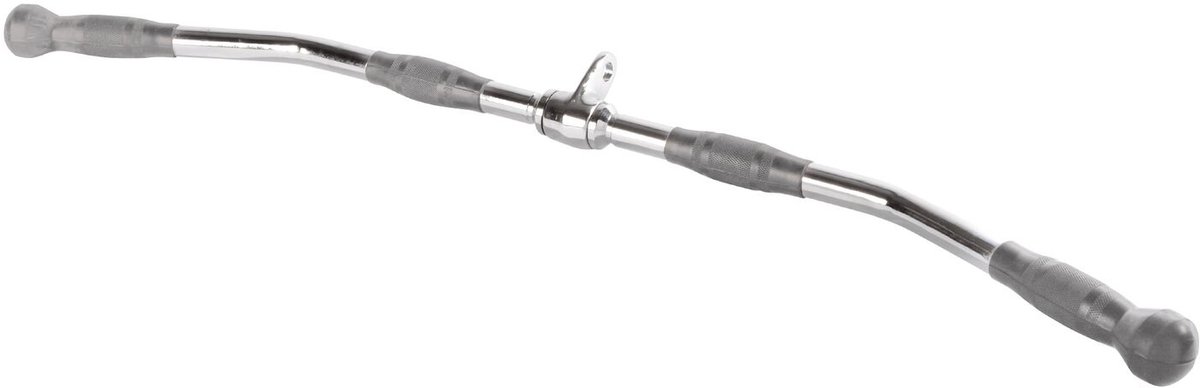 Lifemaxx Lat Bar Chrome - 95 cm - PU grip