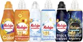 Bol.com Robijn Perfect Match Wasmiddel- en Wasverzachter Voordeelpakket - Stralend Wit Black Velvet en Color - 6 stuks - Voordee... aanbieding