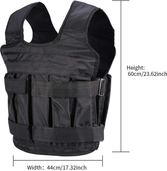 Alomejor Weight Vests 15kg Strength Training Jacket Durable Oxford Cloth Fitness Device for Men Women Running Workout (Weights are Not Included Alomejor Weight Vests 15kg Strength Training Jacket Durable Oxford Cloth Fitness Device for Men Women Running Workout (Weights are Not Included