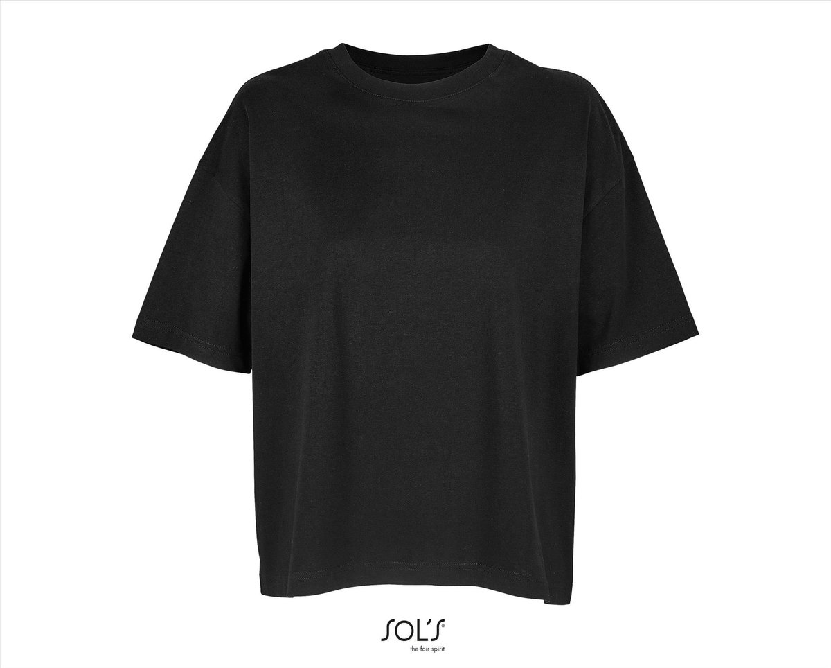 SOL'S Women´s Boxy Oversized T-Shirt L03807 - Deep Black - XL