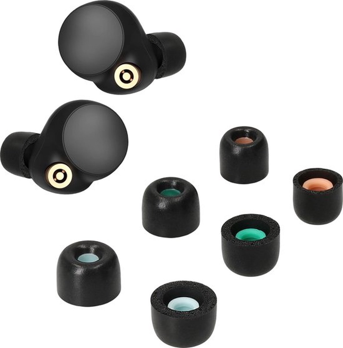 3 Paar Siliconen Earplugs geschikt voor Sony WF-1000XM4/XM3 - S/M/L - In 3 Maten! - van Heble® – foto 6