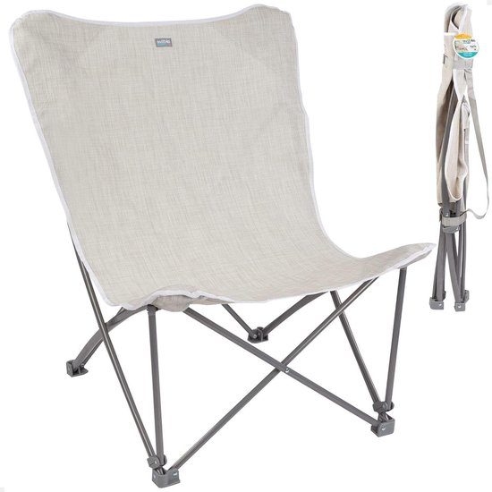 AKTIVE Set van 2 klapstoelen, verschillende posities voor strand, tuin, terras of camping, rood, afmetingen 51 x 45 x 76 cm, 4 posities, met kussen op het hoofdeinde, inclusief draaggreep (62261