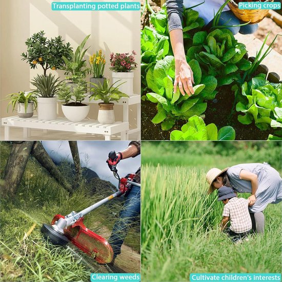 Stainless Steel Weed Cutter Remover - Wooden Handle Lawn Edge Device for Moss Removal Tools — afbeelding 4