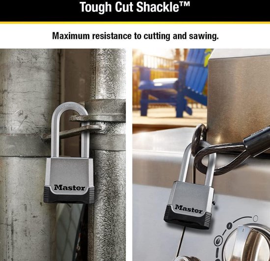 Master Lock M5XDLH Magnum Heavy Duty hangslot met sleutel, 1 Pack