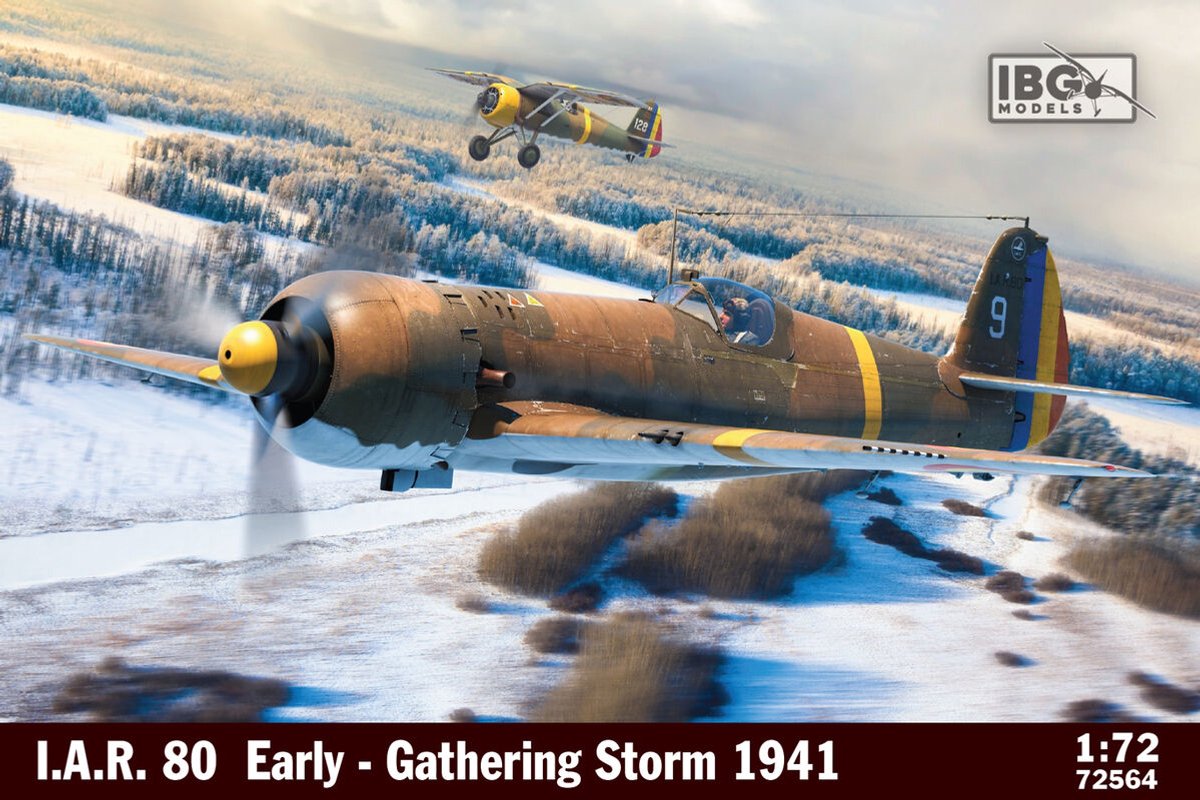 IBG Models Modelbouwpakket Vliegtuigen - 72564 IAR 80 - Gathering Storm - Propeller Vliegtuig Plastic - 1:72 - Modelbouw