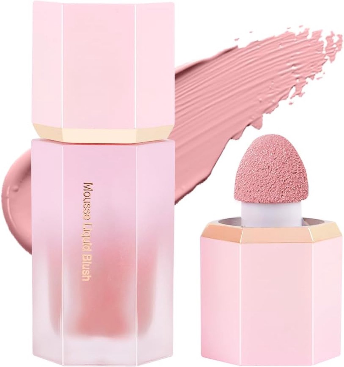 Handaiyan (mystery) Voor Wangen Vloeibare Blusheasy om Langdurige Waterdichte Blush Sponstelkop aan te Brengen Make-Up Dagelijkse Schoonheidscosmetica