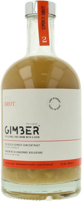 Foto: Gimber n 2 brut biologische gembersap 700 ml minder suiker