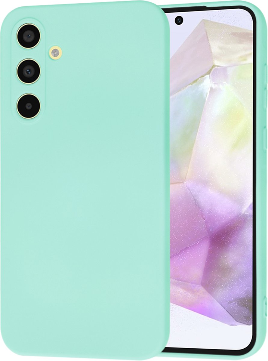 Techsuit Soft Flex Silicone Back Cover hoesje voor Samsung Galaxy A35 - Sea Blue