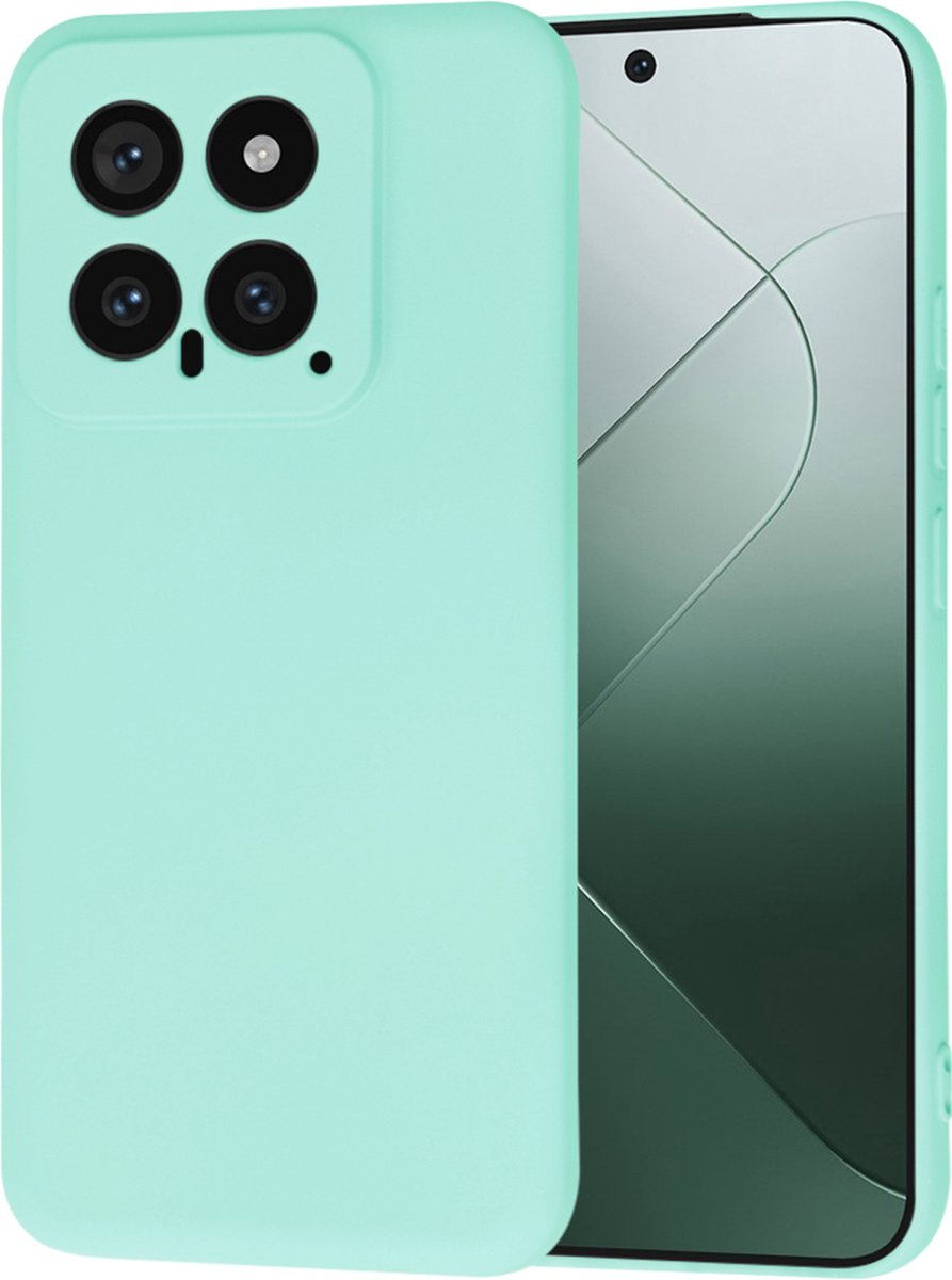 Techsuit Soft Flex Silicone Back Cover hoesje voor Xiaomi 14 - Sea Blue