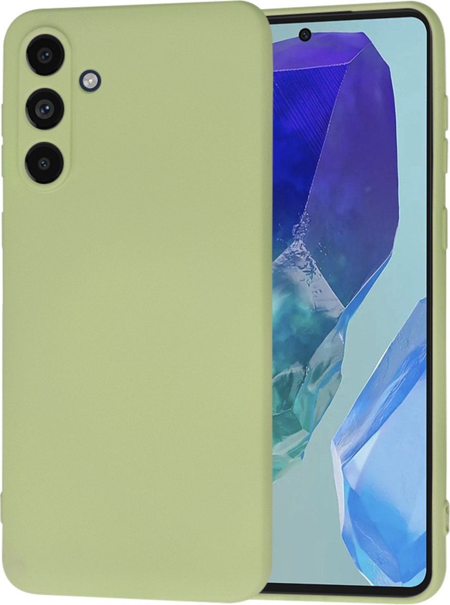 Techsuit Soft Flex Silicone Back Cover hoesje voor Samsung Galaxy M55 - Matcha