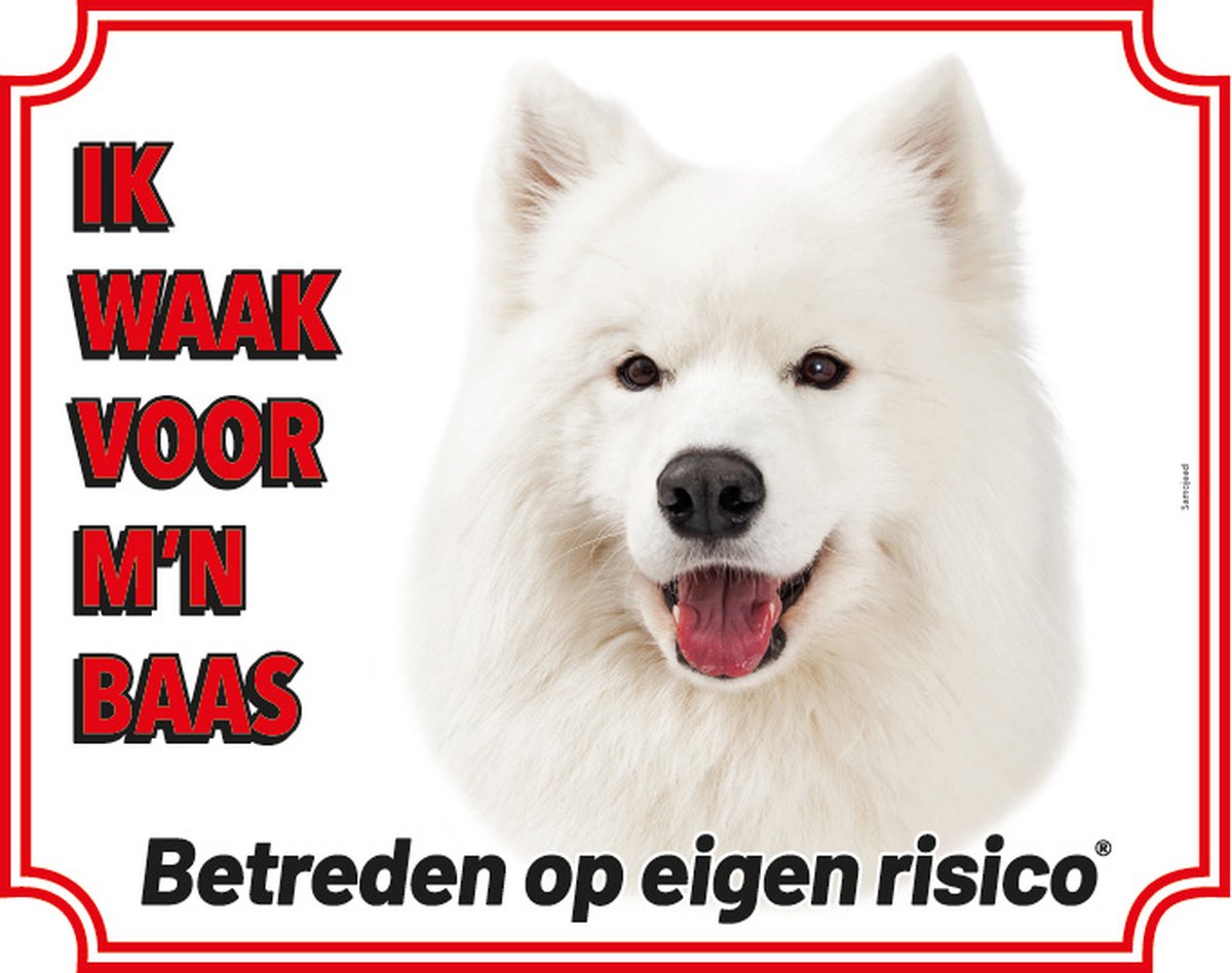 Bol.com Samojeed Waakbord - Ik waak voor mijn baas aanbieding