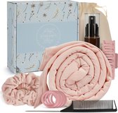 INTER-ESQUE® - Heatless curls - Haarrollers - Krulspelden - Haarkruller - Complete set - Roze
