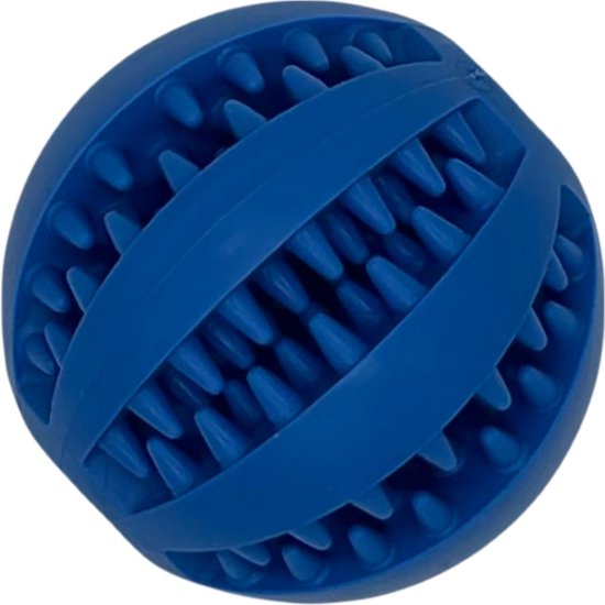 Foto: Snackbal voor honden large interactief hondenspeelgoed hondenbal met voeropening kauwspeelgoed hond honden spullen blauw