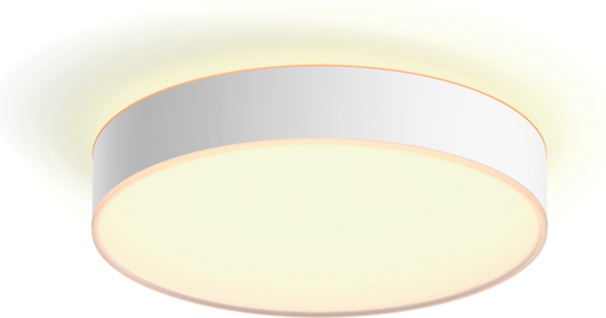 Philips Hue Devere plafondlamp - warm tot koelwit licht - wit - 38cm - 1 dimmer switch — afbeelding 2