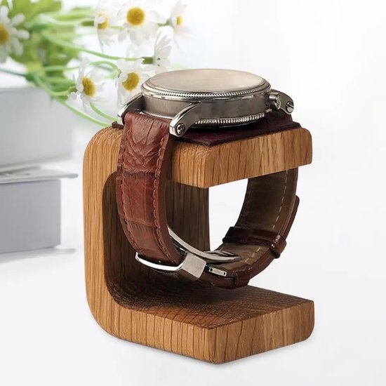 Horloge standaard hout new arrivals