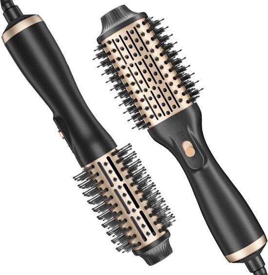 Foto: Isallure fohnborstel multisyler airstyler f hnborstel stijlborstel fohn borstel 3 warmte standen 1200w 2 snelheidsstanden zwart goud