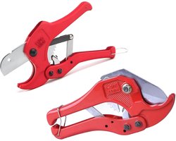Buizensnijder - Buizenknipper - 0-42 mm - Geschikt voor PVC, PE, PP, PB, VPE, PVDF, MLP, HTA, PPR, PEX & Multilayer - Pijpsnijder - PVC Schaar - Buiskniptang