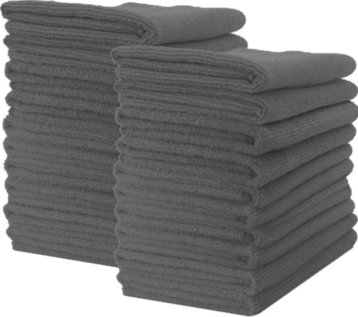 Goedkoopste Homéé Microvezel Schoonmaakdoekjes Vaatdoeken 340g/m² - Antraciet - 40 x 40 cm - Set van 20 Stuks