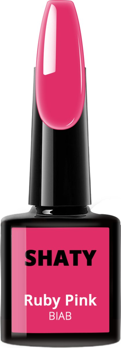 SHATY® BIAB – Builder in a Bottle – BIAB Nagel Builder Gel – BIAB Nagellak – Ruby Pink - HEMA & TPO Free – 8ml